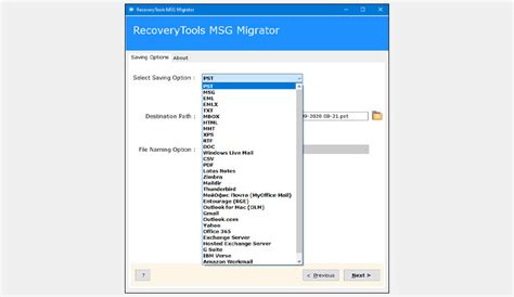 Download RecoveryTools MSG Migrator