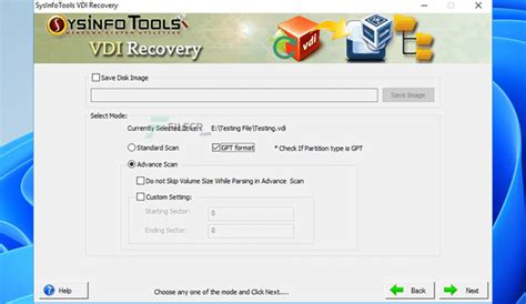 Free SysInfoTools VDI Recovery